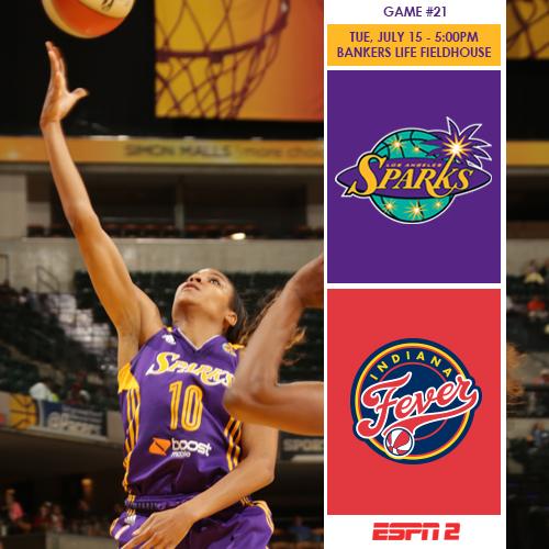 LASparks's tweet photo. GAME DAY! Sparks at Fever tonight at 5:00pm. Watch on ESPN2 #EXPECTteamwork http://t.co/pcvdcWb77T