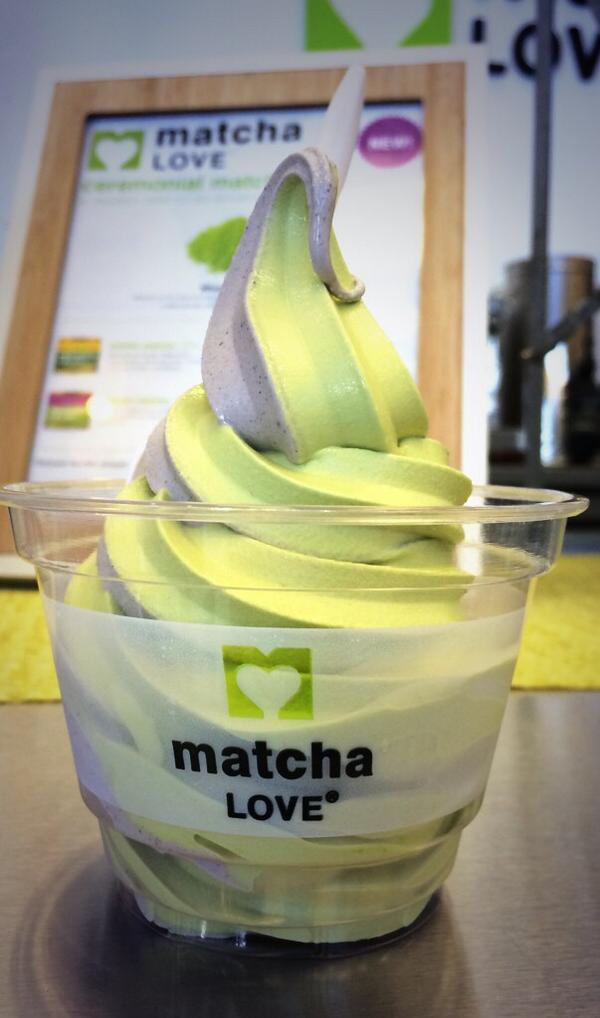 collectivepl8's tweet photo. Green tea & black sesame swirl @mymatchalove #SanDiego #CPL8 http://t.co/TRCDvqPBbA