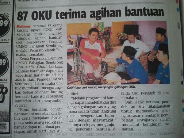 Syabas <a href="/PemudaSembrong1/">Pemuda UMNO Sembrong</a>: Tahniah Team Pemuda <a href="/HishammuddinH2O/">Hishammuddin Hussein 🇲🇾</a> <a href="/Khairykj/">Khairy Jamaluddin 🇲🇾🌺</a> <a href="/khalednordin/">Khaled Nordin 🇲🇾</a> <a href="/onnhafiz/">Onn Hafiz Ghazi</a> <a href="/azwanbro/">Khairul Azwan Harun</a> <a href="/TajulRazi/">TRUST</a>