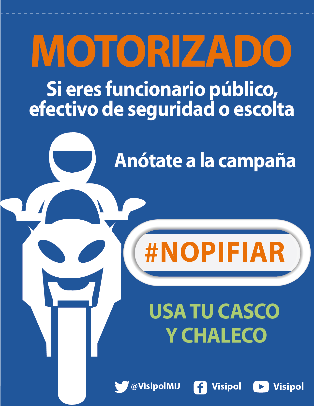 VISIPOL on Twitter "Funcionario público PonElEjemplo, usa tu casco y