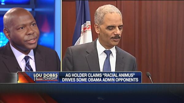 LouDobbs's tweet photo. @jasonrileywsj, Author of #PleaseStopHelpingUs, on #EricHolder playing the #RaceCard, again http://t.co/Mp4GdRxDvT http://t.co/T5TDdjDNpL