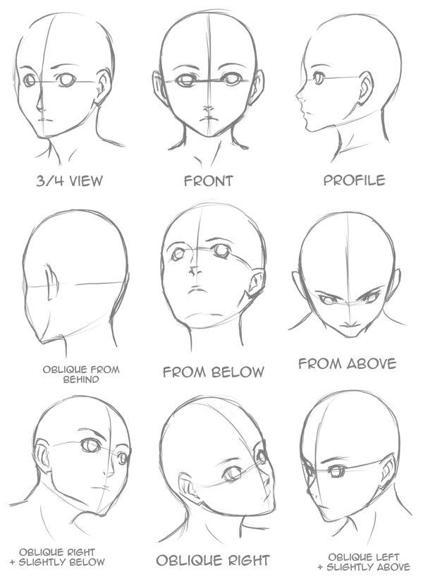 Featured image of post Reference Anime Male Head Base This tutorial shows how to draw male anime and manga hair