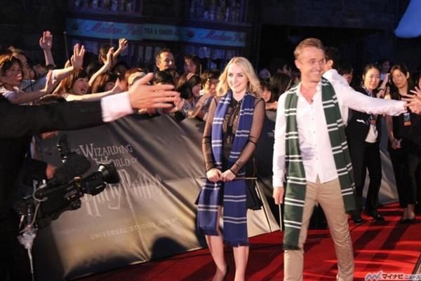 Tom ed Evanna all'apertura del Wizarding World Of Harry Potter in Giappone. - 14.07.2014