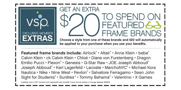 VSPVisionCare's tweet image. #Savings tip: Select a featured frame brand at your VSP provider for an extra $20 to spend: shout.lt/w6Nt