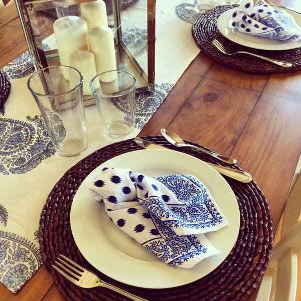 Simple &amp; colorful place settings can take your designs to the next level. #HowToHome #BeforeNowBetter