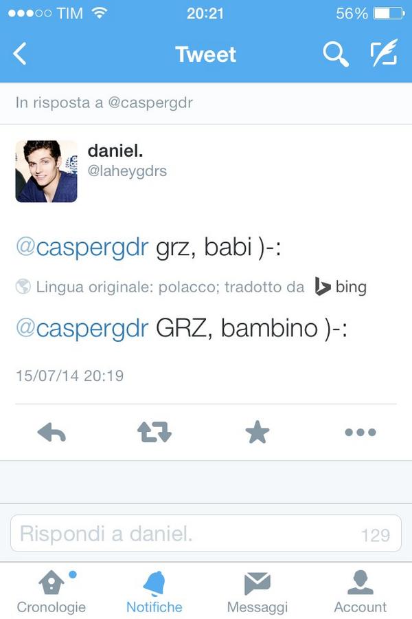 caspergdr's tweet photo. @laheygdrs non parlare polacco con me, oh!:-( http://t.co/URay1izjFY