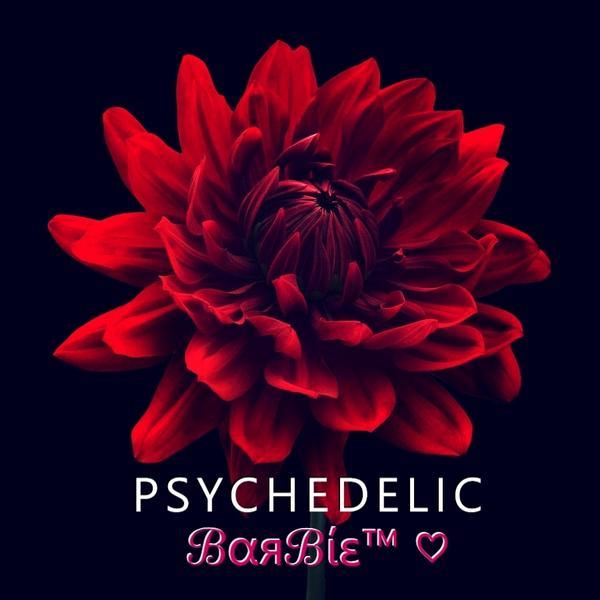 Happy anniversary, @Arriane_Alter! [Hands you a red dahlia, with love from #PsychedelicBarbie.]