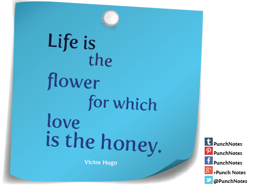 PunchNotes's tweet photo. *Life is...*  #VictorHugo #lovequotes #quotes #quoteoftheday http://t.co/8t0u3BBNOs