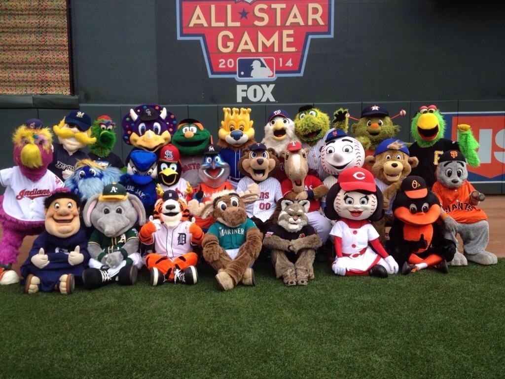 ESPN on Twitter "The MLB mascots put aside team allegiances for this