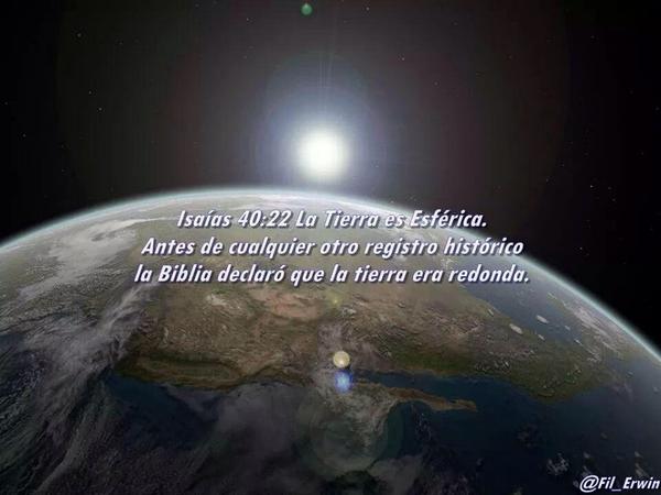 BibliaCuriosa's tweet photo. Antes de cualquier registro histórico, la #Biblia declaró que la Tierra era redonda.
Vía: @Fil_Erwin http://t.co/QH7mtWDlLX