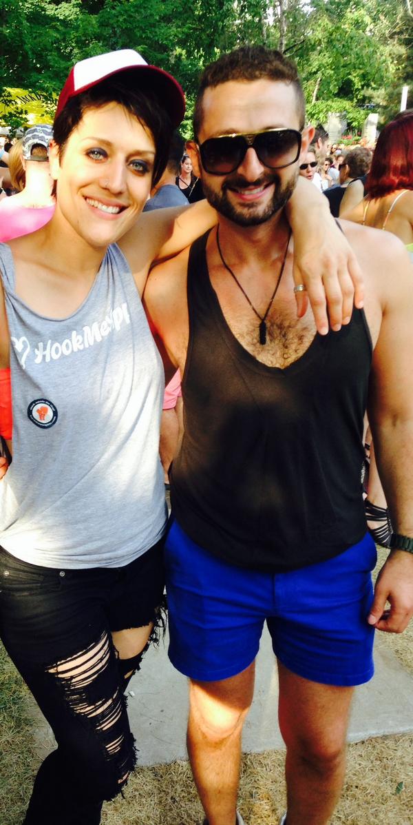 HookMeAppBot's tweet image. So much fun chatting with future users/testers @WP14TO. Look out for us at @DiversCiteMtl. We want to talk to YOU :)