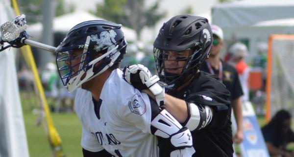 Andrew Pritzlaff gives a new definition to I got your back while <a href="/JordanMcBride11/">Jordan McBride</a> plunks one in #WorldLax