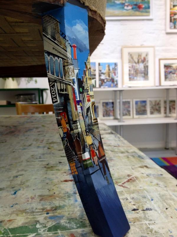 traceyelphick's tweet photo. Have been painting sofa legs with various street scenes of Cirencester for Steve Perkins @NewBreweryArts. Tricky! http://t.co/FTFogX2Kel