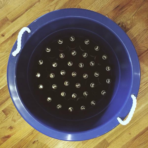 iamjamesmartin's tweet photo. we got that @threetaverns blue bucket going! #burgercoalition http://t.co/buUHQlXm0M