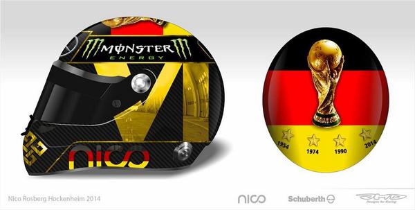 Next stop hockenheim! HomeGP for germany😊 and @nico_rosberg drives as #FBweltmeister 😄 nice helmet! #f1sky