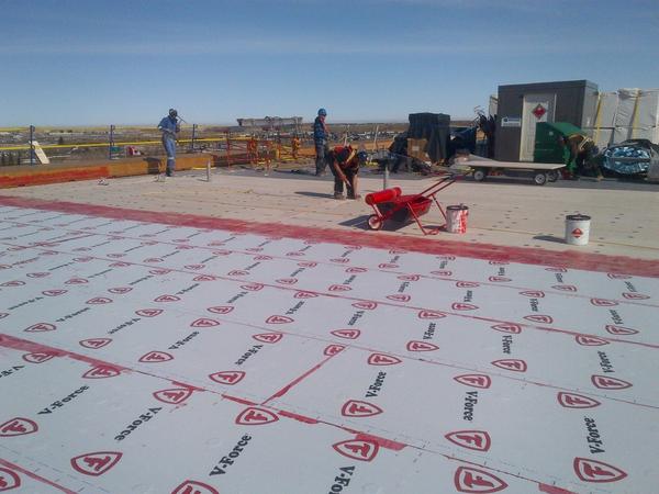 WendyHutter's tweet photo. Securock Gypsum-Fiber Roof Board used as a thermal barrier and cover board on the Calgary Airport project. http://t.co/XXuz5STOdu