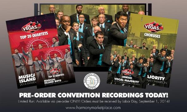 Pre-order Convention Recordings. Get it while it's hot!harmonymarketplace.com