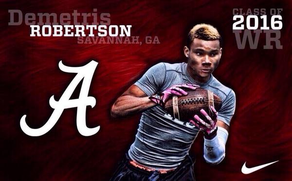 ROLLTIDEROLL247's tweet photo. “@BamaPride143: Welcome @d_rob4 to #BamaFamily #RollTide http://t.co/nS0zC0XMxc”