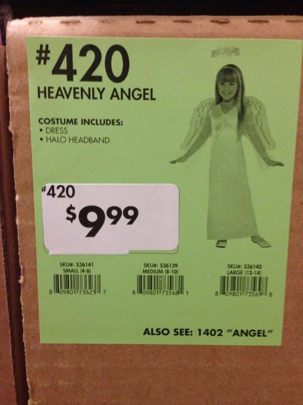 RefCharlesVan's tweet image. Of course the &quot;heavenly angel&quot; would be costume number 420....at least it&apos;s not 666 #PCProbs