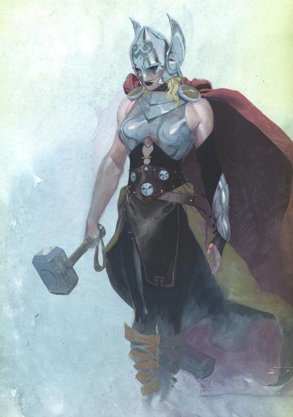 pulledfrmpanels's tweet photo. Is @WhoopiGoldberg secretly white, or is Thor secretly black?  I'm not sure it matters.  This is awesome. #ThorGirl http://t.co/JMoYuoZ5m5