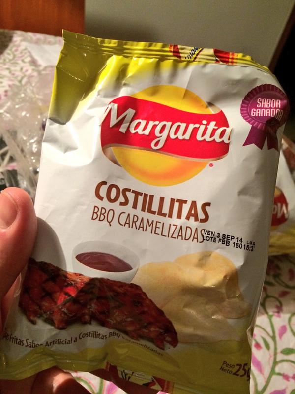 gusgomez1701's tweet photo. No sé cómo pude vivir tanto tiempo son haber probado las papas Margarita con sabor a costillita BBQ caramelizada. http://t.co/2XgwNi504v