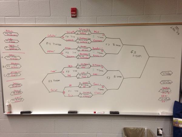 UAShootout's tweet photo. New schedule for tomorrow. @UAShootout http://t.co/MjTqcL93ca