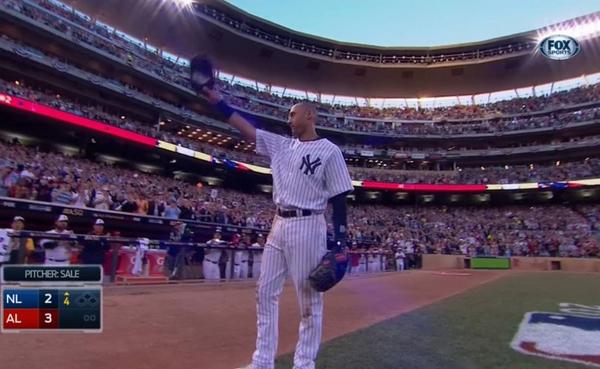0x_rari's tweet photo. End of a era as Jeter exits the #2014ASG #RE2PECT #ElCapitan #yankee4life http://t.co/K8v6yWOVNT