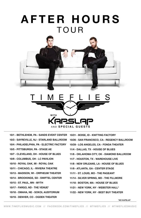 giving away a pair of tix to the #afterhourstour for someone who RTs this timefliesmusic.com/shows