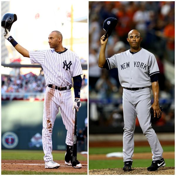 This year, it's Derek Jeter. Last year, it was Mariano Rivera. Two Yankees legends, two emotional #ASG send-offs.