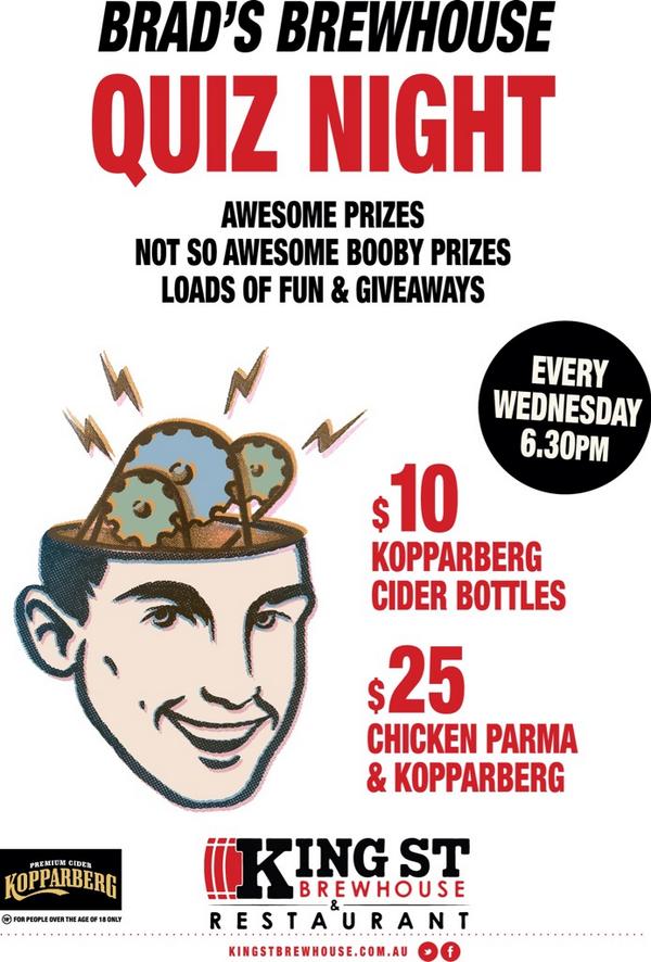 wise_guy_trivia's tweet photo. We are @KingStBrewhouse tonight from 6.30pm. Book 4 or more people and get a free bottle of hse wine http://t.co/k4HLkpbJWe