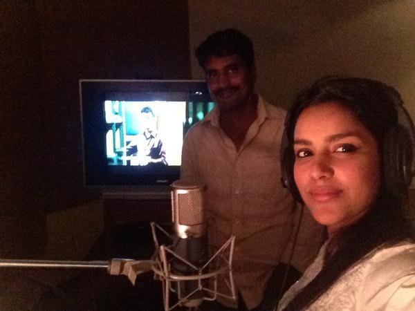 PriyaAnand's tweet photo. Dubbing Starts Today For Director Kanans #OrruOorilaRenduRaja 👍👍👍 http://t.co/Q6iNRGAIIm