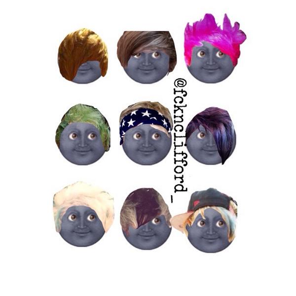 yearnzayn's tweet image. Michael's hair on moon heads