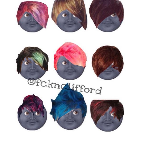 yearnzayn's tweet image. Michael's hair on moon heads