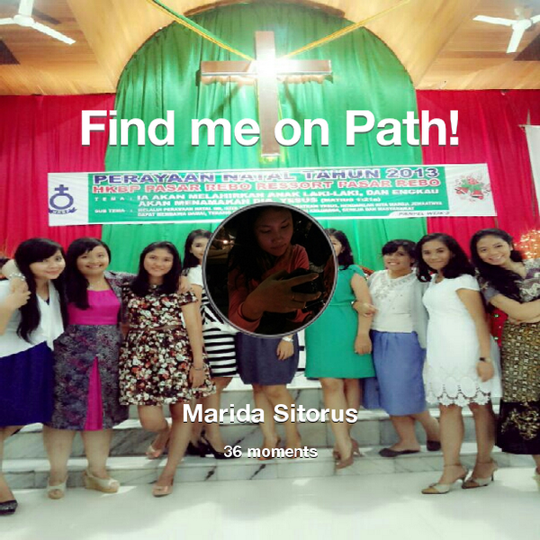 maridaals's tweet photo. I've shared 36 memories with my friends on #Path - see them now at http://t.co/yBZxE6rUiU! #thepersonalnetwork http://t.co/HFSHSIxRrq