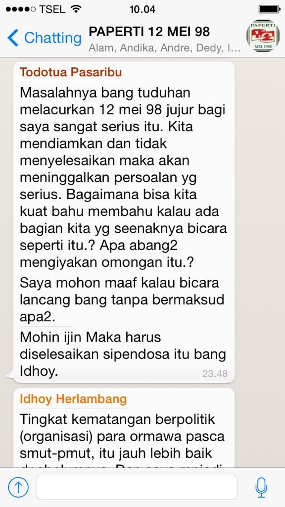 “<a href="/Atma_winata/">Atma Winata</a>: “<a href="/Bang_Mann/">Maman Abdurrahman</a>: <a href="/Atma_winata/">Atma Winata</a> di wa mana? | Di WA Paperti 12mei98 ” gw gk gbg, di invited dong..