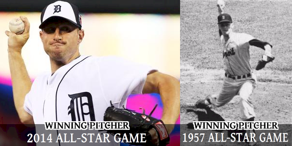VintageDet's tweet image. Cabrera homered &amp;amp; Scherzer got the win as AL won the All-Star Game, 5-3. First Detroit P to win ASG since '57 #tigers