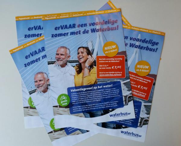 AMplusD's tweet image. De Waterbus huis aan huis krant is weer uit! Met oa tips, specials én leuke zomeraanbiedingen! @waterbus #waterbus