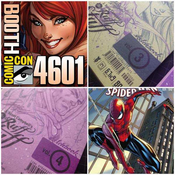 StarflyPress's tweet photo. #JScottCampbell Ruff Stuff vol 3 &amp; 4
Available at @Comic_Con, Booth 4601 (Entrance E)
@JScottCampbell #SDCC #SDCC2014 http://t.co/UZq9uEMPUc