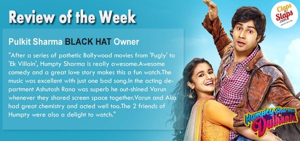 ClapsnSlaps's tweet image. Write reviews on clapsnslaps.com &amp;amp; get a chance to be featured every #Wednesday on #CnS like #PulkitSharma