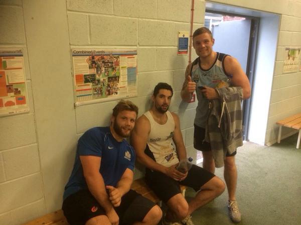 RhysLaw_2's tweet photo. Tough session this morn at @Titan_TC with the boys! @Aled_Lewis9 @leon_g12   #blowing #doublestations 😷😰 http://t.co/U2nJfTJuXE