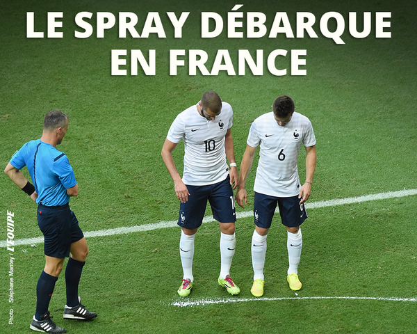 lequipe's tweet photo. Le spray débarque en France http://t.co/4oLI7DMpUN http://t.co/2CRbMxFJyk