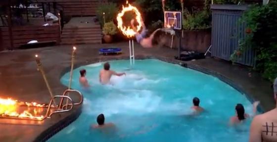 HoustonPress's tweet photo. A #PoolDunk... with fire? @SeanCablinasian breaks down the latest group to up the dunk ante.
http://t.co/ANPv39a3lQ http://t.co/SOuqZ3hTSC