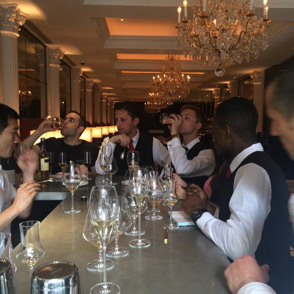 brasseriechavot's tweet photo. So many empty glasses... the sweet wine tasting was a sweet success the other day #winetasting #drinks #lunch #chavot http://t.co/9cJbwy1uMT