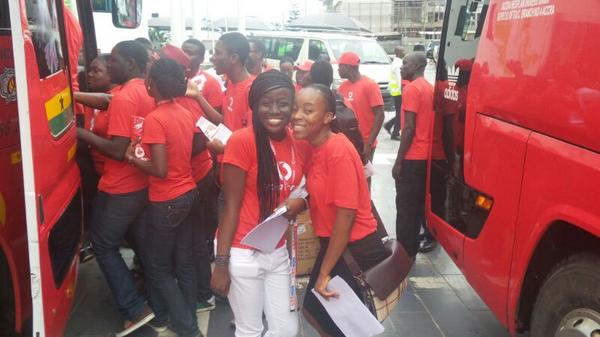 TelecelGhana's tweet photo. We hitting the streets of Accra and all regional capitals, refreshed and re-energised with its ‘Happy Feet’ campaign. http://t.co/BzmBfC6c9m