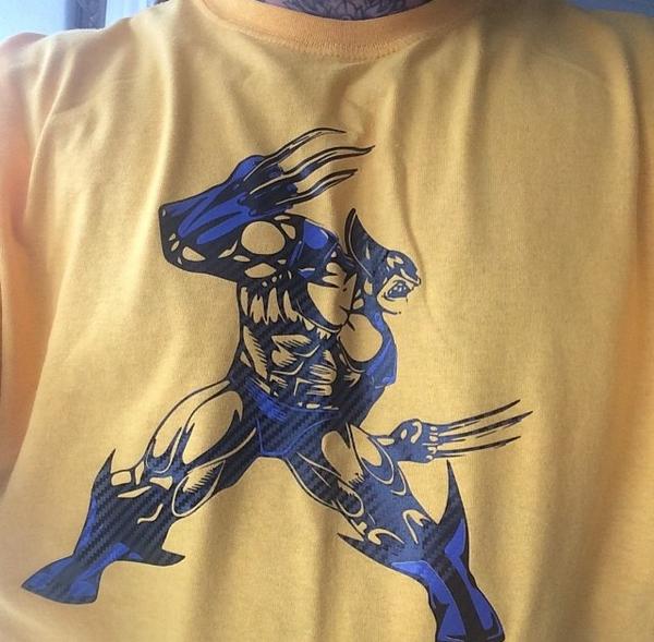 646Est2012's tweet image. Check out our new wolverine T-shirt... Available in sizes (Unisex: S,M,L,XL) (Ladies Fit: S,M,L,XL)