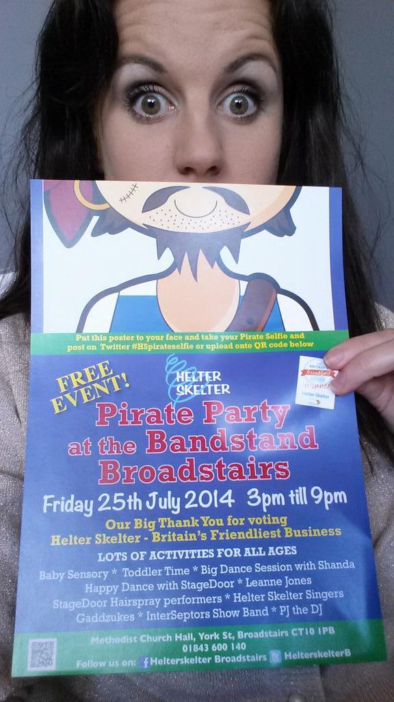 SmallWorld_Toys's tweet photo. In #Broadstairs next week? Don't forget @HelterSkelterB free kids event! #HSPirateSelfie http://t.co/QoDBeUlbFe
