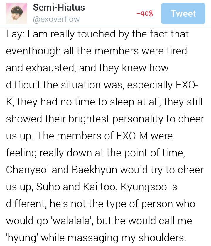 当代歌坛 Lay S Interview Lay Talked About How Exo K Members Cheered Them Exo M Up When Kris Left Them Http T Co Ky1qnfauqv Twitter