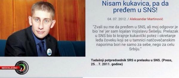To je ovaj isti samo danas nosi gel.  Moralno podoban da optuzuje opoziciju.
