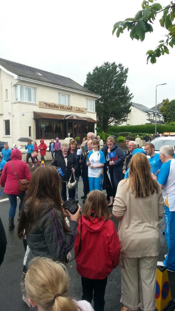 carlinsb's tweet photo. Commonwealth fun in Eaglesham #bbcbatonrelay http://t.co/WZKs90Ef0F