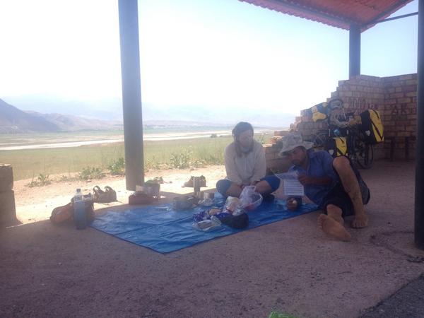 BackToBlighty13's tweet image. Sheltering from the 40 plus heat... #Kyrgyzstan #cycling